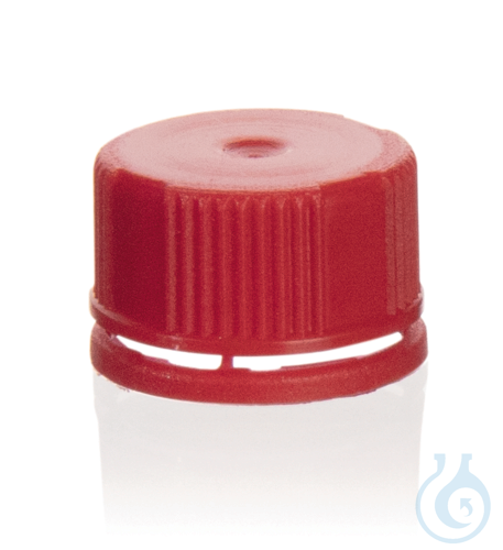 Tamper-evident screw cap Silicone sealing, red,...