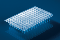 96-well PCR plate, colorless, non-skirted, elev.wells, f. qPCR, 50 p. PCR plate 96-well, PP,...