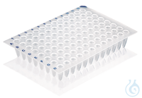 Plaque PCR de 96 puits blanche pour qPCR, sans cadre, bords elev., 50 un. Plaque PCR 96-puits,...