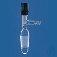 Dessicateur/robinet à pointeau, BISTABIL, NS 24/29, pour couvercle tubus et tubus latéral