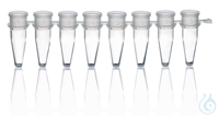 PCR buis, w. 3 bars, 8st, wit 0.15 ml met deksel Low Prof. qPCR 120 st. Stroken van 8...