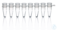 Tube PCR 8/barette paroi fine sans cap., 0,2 ml, incolore, PP, 125 unités barrettes de 8 , PP,...