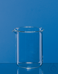 Becher, niedrige Form, Boro 3.3, 5 ml, ohne Teilung, mit Ausguss Becher, niedere Form, 5 ml, Boro...