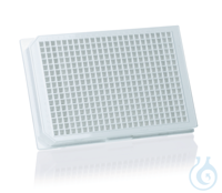 Mikrotiterpl., pureGrade, 384-well, PS, transp.B., weiß, F-B., 120 µl, VE=50 Mikrotiterplatte...