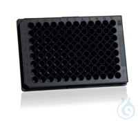 Mikrotiterplatten cellGrade 96-well, PS, schwarz, Standard, F-Boden, steril,...