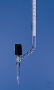 Burette BB AS DE-M rob.lat. point. PTFE, 25 :0,05 ml, Boro 3.3, bande photophore Burettes,...