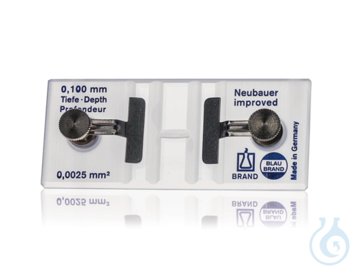 Zählkammer BLAUBRAND Neubauer improv., m. Federkl. dopp.Netzteil.