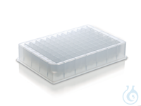 Deep-well Platte 96-well, Low Profile, 1 ml, PP U-Boden, VE=50 Stück 96-well...
