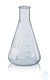 Erlenmeyer, smalle hals, Boro 3.3 50 ml, met geparelde rand en maatverdeling Erlenmeyer, smalle...