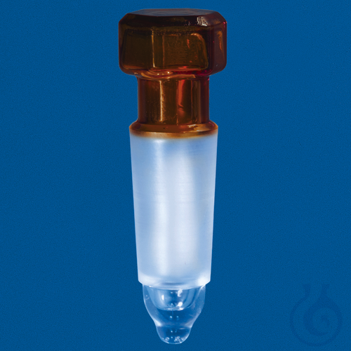 Conical joint stopper, amber, Boro 3.3, NS 24/2...