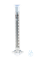 Mischzylinder, SILBERBRAND-ETERNA, Kl. B, 10 ml: 0,2 ml Boro 3.3 NS 10/19-PP-St. Mischzylinder,...