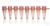 Tubo PCR 8/tira paredes finas sin tapa, 0,2 ml, rosa, PP, 125 unidades tiras de 8 tubos para PCR,...