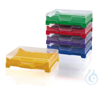 PCR-Box/Rack z.Aufbewahren v.0,2 ml Gef., PP, farbig sortiert, VE = 5 Racks...
