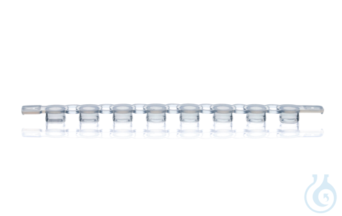 PCR-Deckel, 8er, fuer PCR-Gefaesse, farblos, fl...
