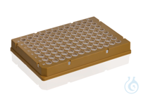 PCR-Platte 96-well, Rigid Frame, PC/PP, gold g.Rahmen Low Profile VE=50 St.
