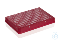 PCR-Platte 96-well, Rigid Frame, PC/PP, rot g.Rahmen Low Profile VE=50 St....