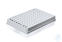PCR-Platte, 96-well, ganzer Rahmen, Low Profile, weiß, VE=50