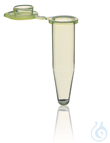 PCR-Gefaesse, einzeln, mit Deckel, 0,5 ml, gelb...