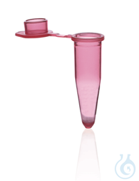 PCR-Gefäße 0,2 ml, rosa flacher Deckel, einzeln VE=1000  PCR-Einzelgefäße mit...