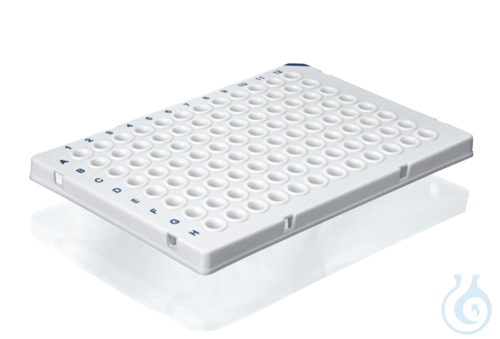 PCR-Platte, 96-well, halber Rahmen, Low Profile...