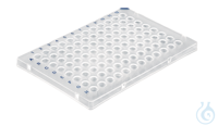 PCR-Platte, 96-well, halber Rahmen, Low Profile, farblos, VE=50