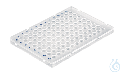 PCR-Platte, 96-well, halber Rahmen, Low Profile...