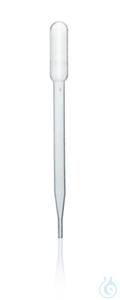 Pasteurpipette, PE-LD ungrad., Saugvol. max. 4,0 ml Pasteurpipetten, PE-LD, 4 ml, Saugvolumen mit...