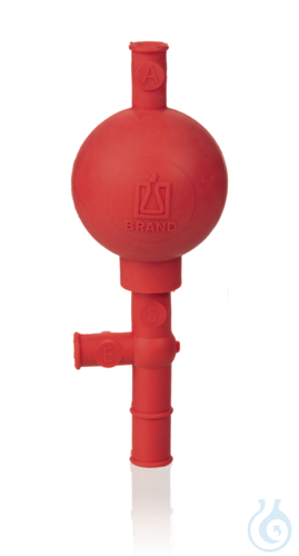 Pipettierball, NR, mit 3 Ventilen, Universalmodell, f. Pipetten bis 100 ml