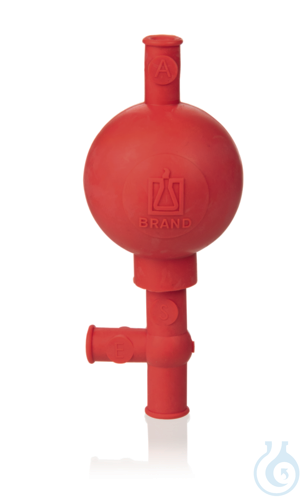 Pipettierball, NR, mit 3 Ventilen, Standardmodell, f. Pipetten bis 10 ml