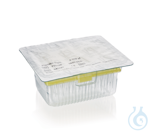PipSpitzen pal. PP farblos, TipRack 2 - 200 µl, VE=960