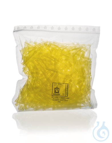 Pipettenspitzen, lose, PP, 2 - 200 &micro;l, gelb