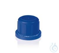 Ersatz-Schraubkappe PP GL 32, blau, mit Dichtkonus Schraubverschluss, PP, GL...