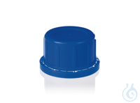 Ersatz-Schraubkappe PP GL 45, blau, mit Dichtkonus Schraubverschluss, PP, GL...