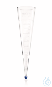 Sedimentiergefäß nach Imhoff, SAN, Grad. 0-1000 ml, mit Schraubkappe Sedimentiergefäße nach...