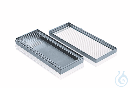 Objektträgerbehälter, PS, für 100 Objektträger 76 x 26 mm