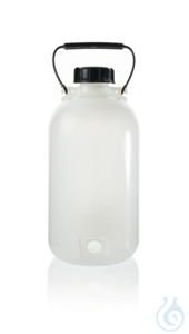 Aspirator bottle, PE-HD, narrow neck 5 l, w/o stopcock 131100