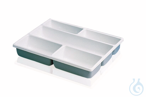 Tidy tray with compartments, PVC, 12 compartmen...