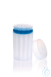 TipBox, PP, rund, 1-10 ml, farblos, gefüllt, VE = 18 Sp. Pipettenspitzen,...