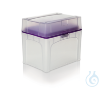 TipBox, leer, mit Trägerplatte, für Spitzen 50-1250 ?l TipBox, leer, mit Trägerplatte (lila),...