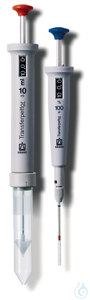 TRANSFERPETTOR, type Digitaal, DE-M 1.0- 5.0 ml, met caps vervaardigd uit PP Transfer pennen type...