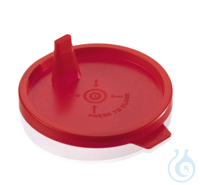 Stülpdeckel f. Urinbecher 758901, IVD, PE, rot Stülpdeckel für Urinbecher, PE, rot, CE-IVD