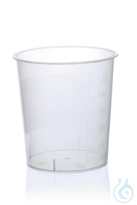 Urinbecher, ohne Deckel, PP, IVD, Teil. bis 125 ml, 1000 Stück Urinbecher, PP, 125 ml, ohne...