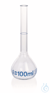 Messkolben, BLAUBRAND, Kl. A, DE-M, 1000 ml, Boro 3.3, Bördelrand Messkolben, BLAUBRAND®, Klasse...