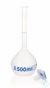 Messkolben, PP, transparent, 25 ml, NS 10/19, PP-Stopfen Messkolben, PP, transparent, Klasse B,...