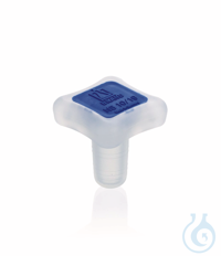 Kegelschliffstopfen, PP, NS 10/19, 4-kant, hohl, mit Dichtringen Kegelschliffstopfen, PP, hohl,...