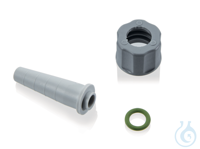 Olive, FKM, für Wasserstrahlpumpe, f.Vakuumanschluss 6-9 mm D., mit Über- Olive, FKM, für...