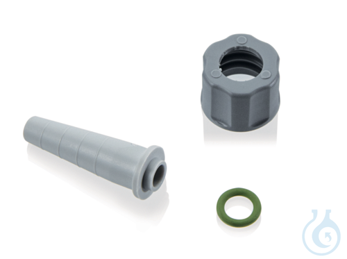 Olive, FKM, für Wasserstrahlpumpe, f.Vakuumanschluss 6-9 mm D., mit Über-