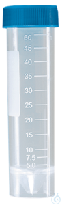 Tube à centrifuger, PP, grad., 50 ml avec base non stéril.bouchon à vis Tubes à centrifuger, PP,...