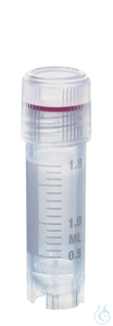 Vial cryogén. PP y-stéril. cap.viss. PP, 2 ml à fil.ext. 12,5x49 mm avec jupe Vials cryogéniques,...