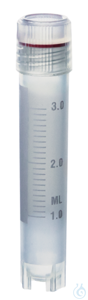 Cryogen.tube PP y-ster. screw cap PP 3 ml ext. thread 12,5x70 mm selfstand....